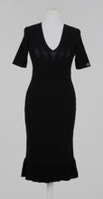 Load image into Gallery viewer, Twinset Milano Black Ribbed Dress