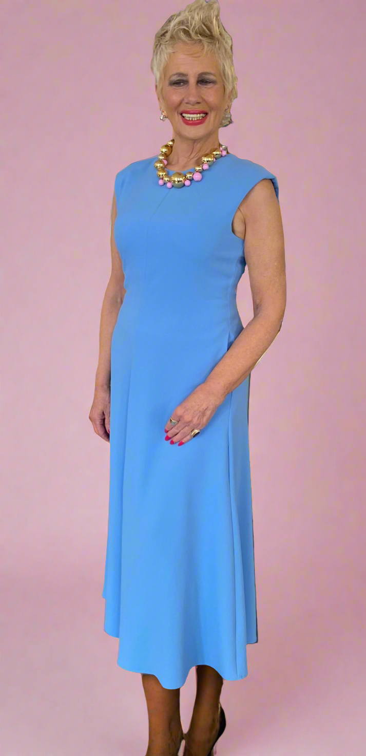 Essentiel Antwerp Blue Maxi-Length Dress – SYBIL Boutique