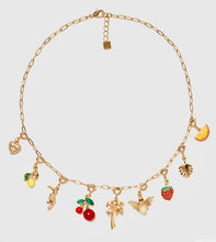 Load image into Gallery viewer, Nali Gold Fruit Charm Necklace