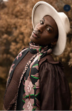 Load image into Gallery viewer, Tidings Silk & Wool Opera / Evening Scarf “Bloom with Grace “