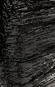 Essentiel Antwerp Black & Silver Metallic Stretch Bodycon Dress