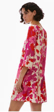 Load image into Gallery viewer, Pennyblack Red &amp; Pink Silk Tunic Dress

