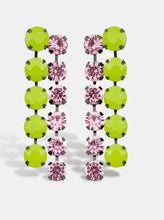 Load image into Gallery viewer, Essentiel Antwerp Green & Pink Crystal Earrings