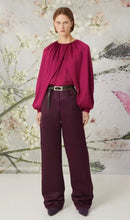Load image into Gallery viewer, Beatrice B Satin Crepe Fushia Top