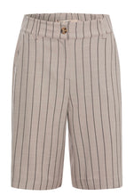 Load image into Gallery viewer, RDF Taupe Pinstripe Bermuda Shorts