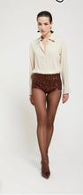 Load image into Gallery viewer, Ottod’Ame Bronze Sequin Mini Shorts
