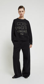 Ottod’Ame Black “No To Bad Things” Sweatshirt