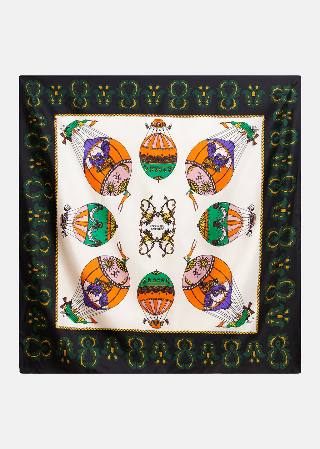 Essentiel Antwerp Hot Air Balloon Printed Scarf