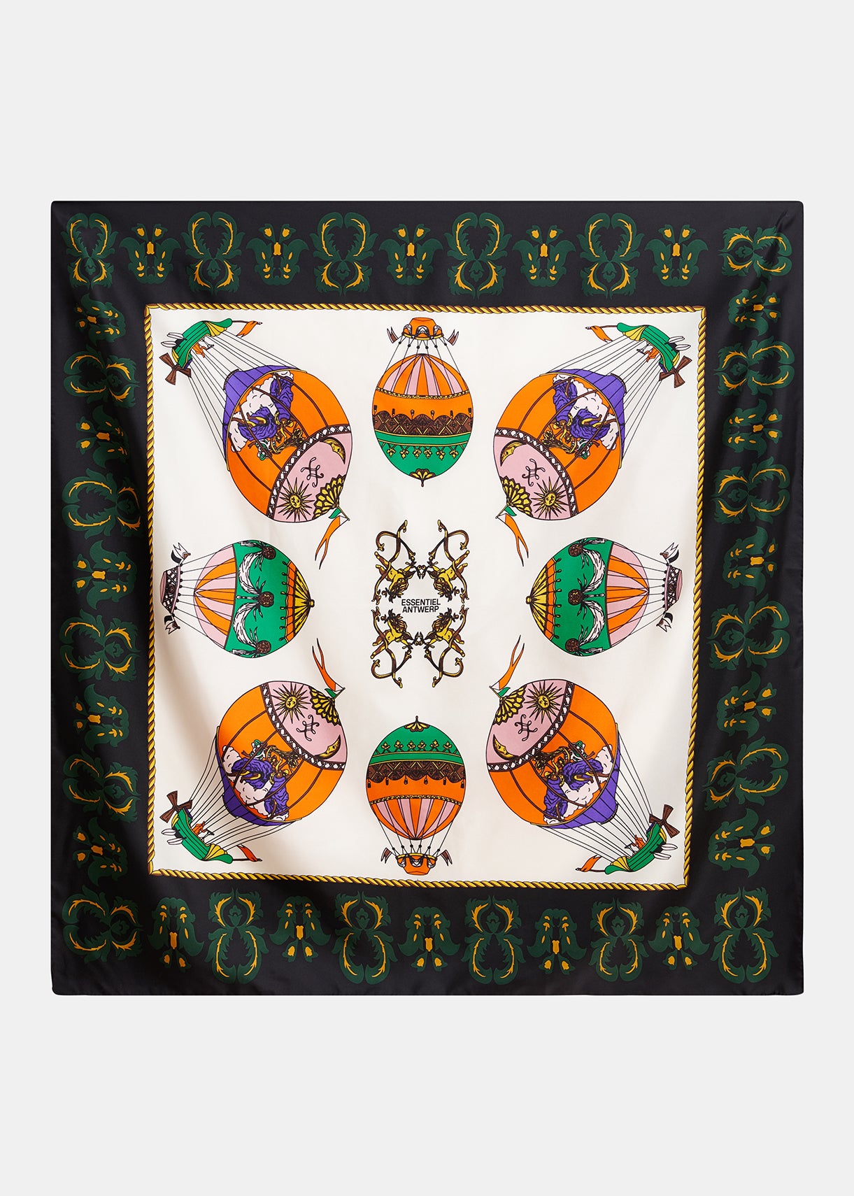 Essentiel Antwerp Hot Air Balloon Printed Scarf