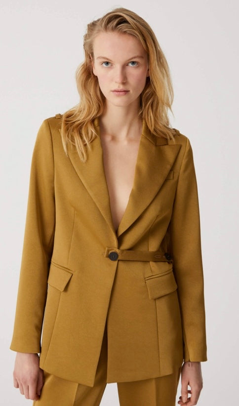 Beatrice B Tobacco Suit Jacket