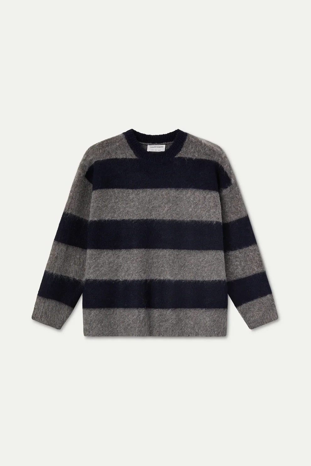 Compañia Fantástica Navy & Grey Striped Knit Jumper