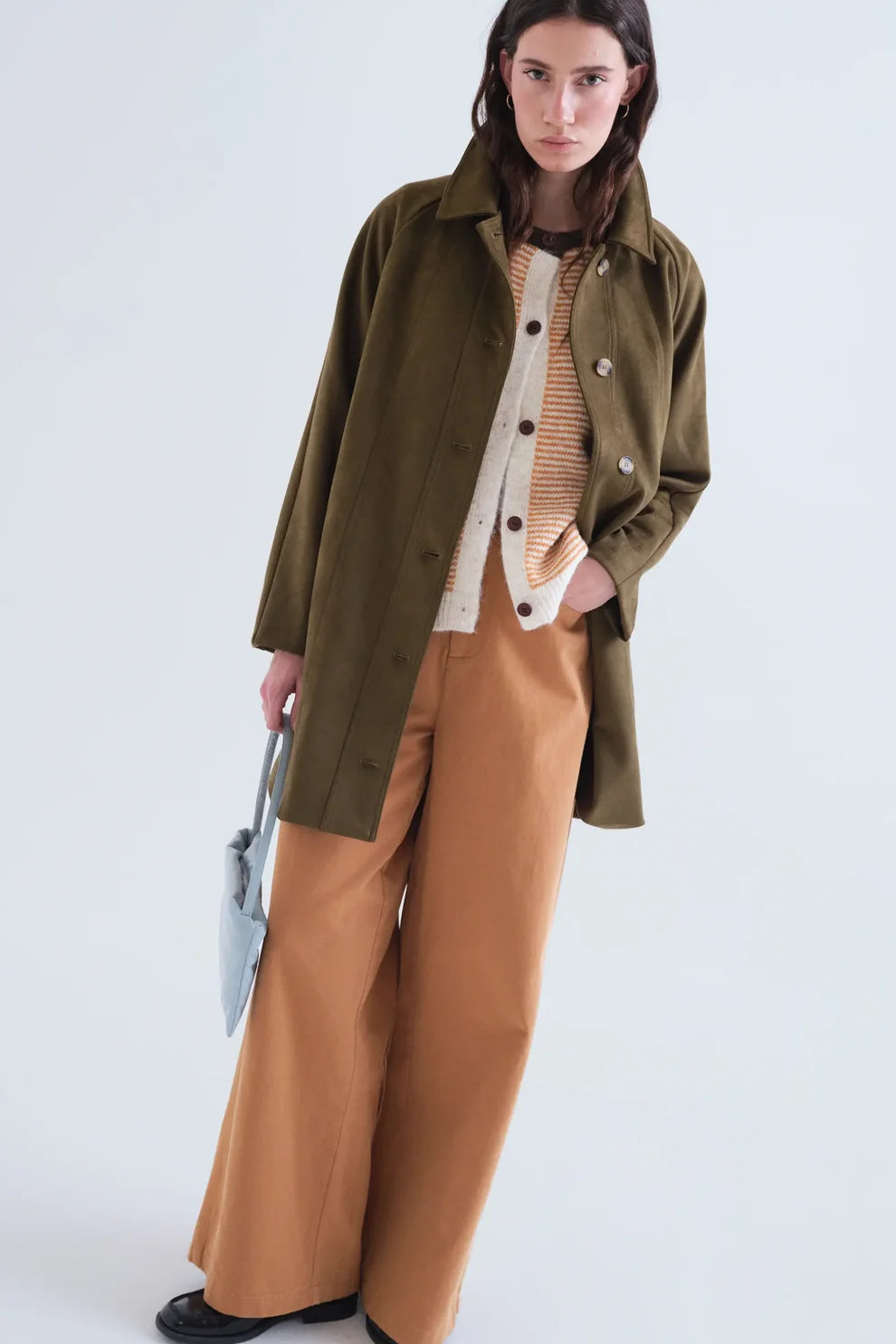 Compañia Fantástica 100% Cotton Camel High Waisted Jeans