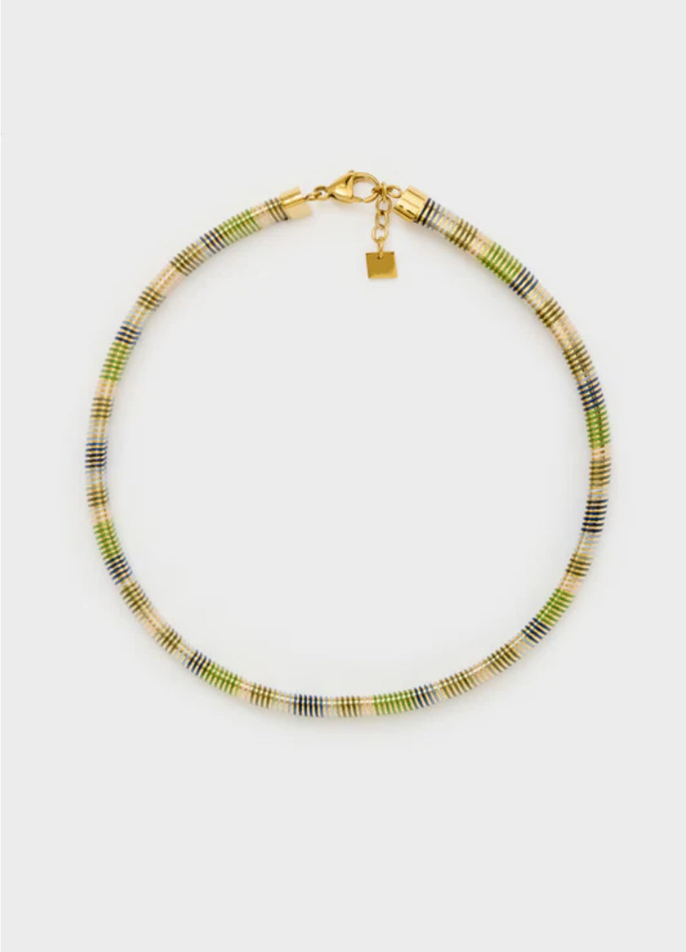 NALI Green/Blue Choker Necklace