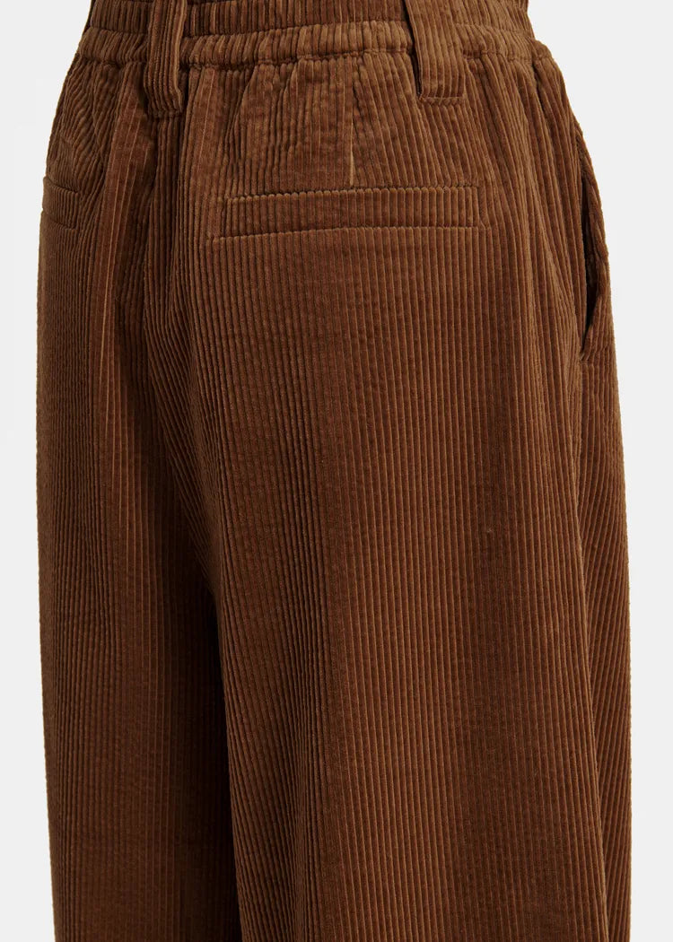 Essentiel Antwerp Brown Corduroy Wide Leg Pants