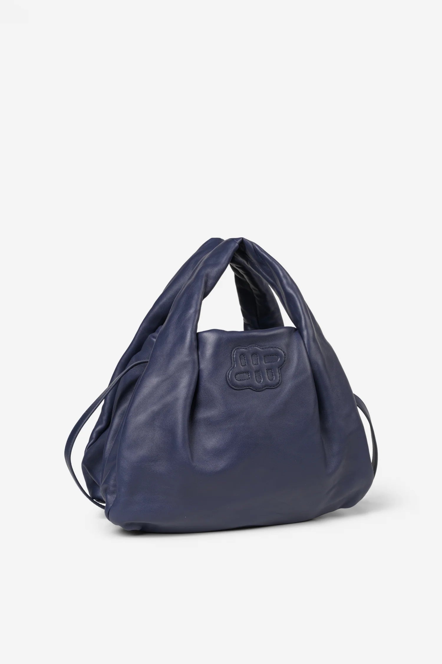 MUNTHE LIX 100% Leather Navy Handbag