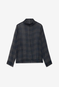 Ottod’Ame Sheer Check Blouse