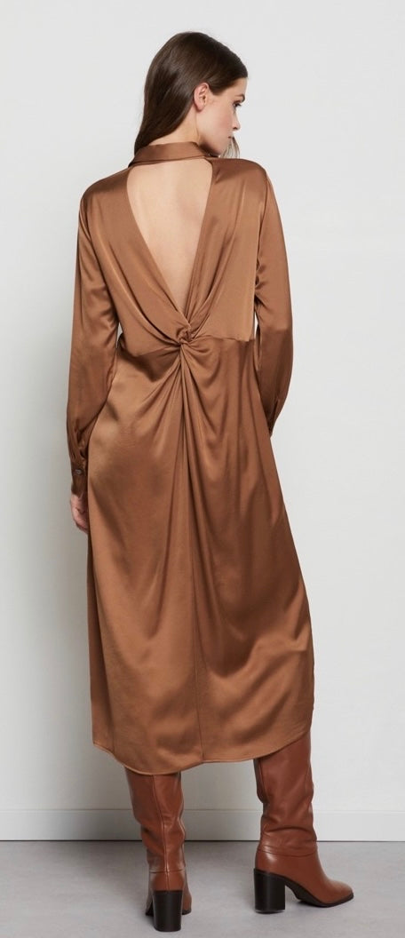 Otto’dame Bronze Shirt Dress with open back