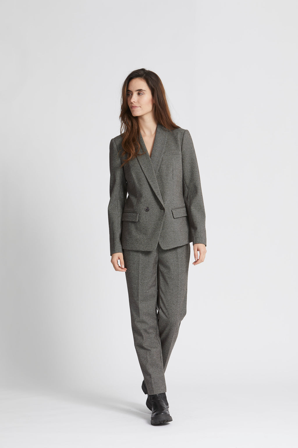 RDF Brown Tweed Olona Cigarette Pants