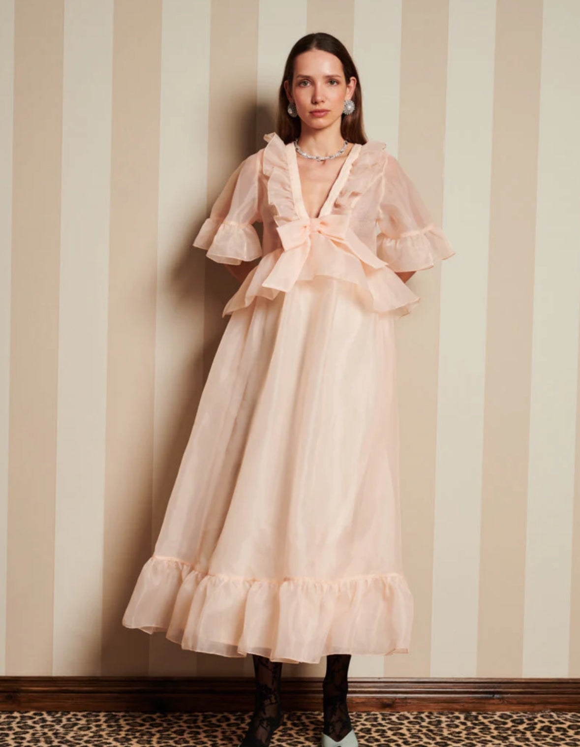 DREAM Sister Jane Peach Organza Dress