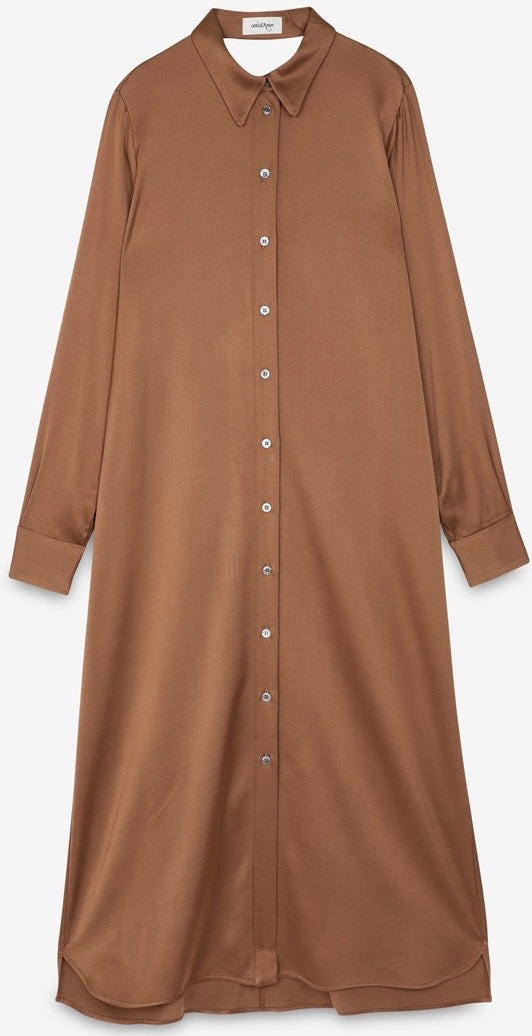 Otto’dame Bronze Shirt Dress with open back