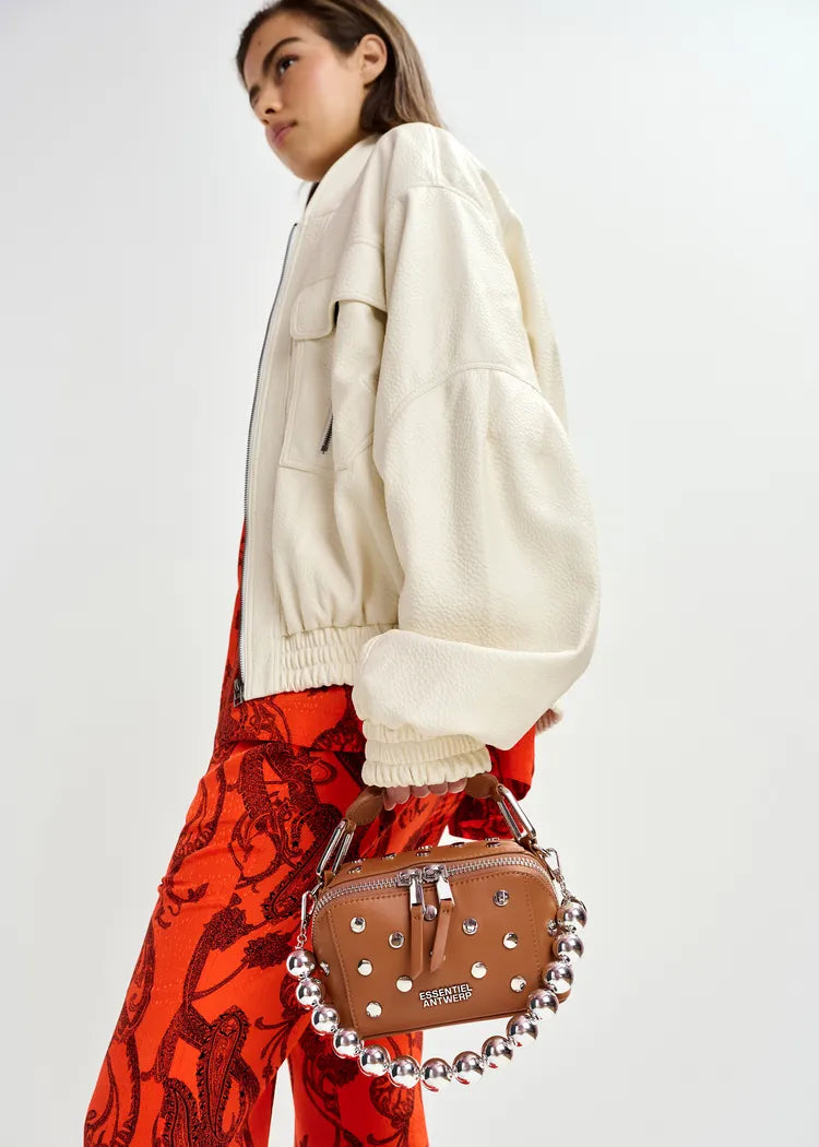 Essentiel Antwerp Chunky Silver Beaded Necklace