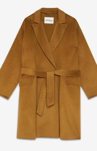 Ottod’Ame Bronze Wool Mix Belted 3/4 Coat