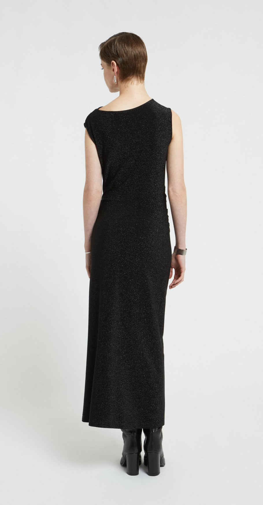 Ottod’Ame Black Lurex Long Dress