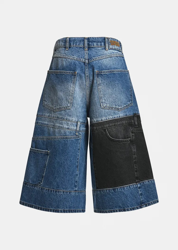 Essentiel Antwerp Patchwork Denim Culottes