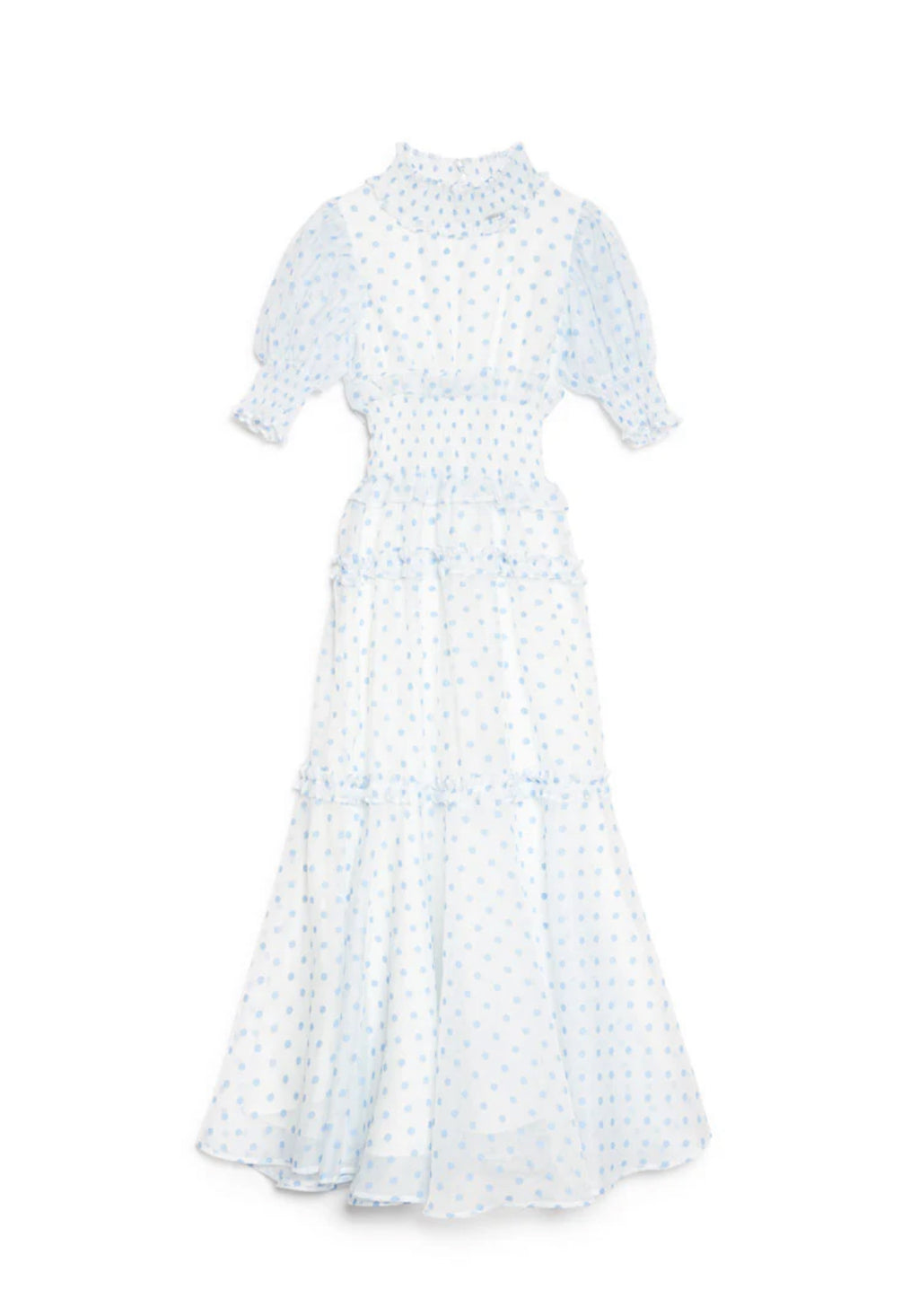 Sister Jane Baby Blue Polka Dot Organza Dress