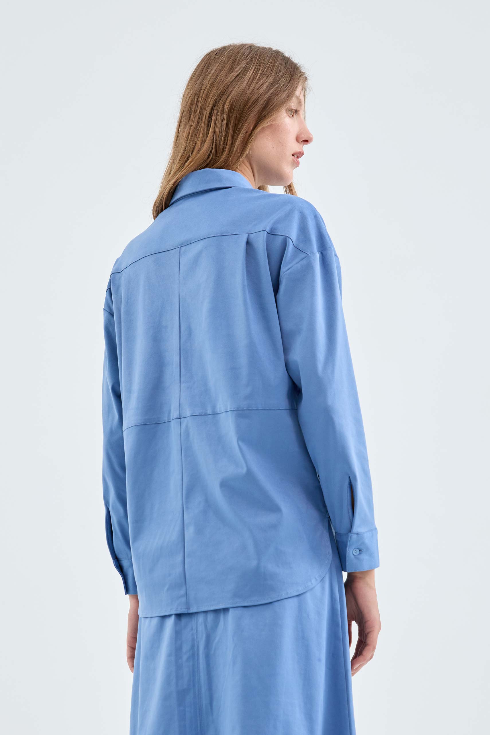 Compania Fantastica Blue Suede Shirt