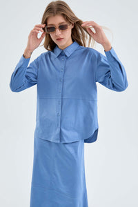 Compania Fantastica Blue Suede Shirt