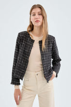 Load image into Gallery viewer, Compania Fantastica Black Chenille Velvet Box Jacket
