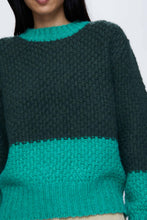 Load image into Gallery viewer, Wild Pony Green Chunky Crew Neck Sweater
