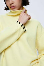 Wild Pony Yellow Turtle Neck Jumper
