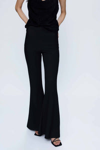 Wild Pony Black Boot-Leg Trousers