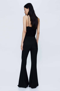 Wild Pony Black Boot-Leg Trousers