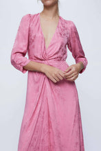 Load image into Gallery viewer, Wild Pony Pink Damask Low Cut Dress
