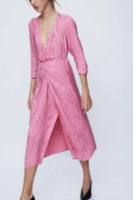 Load image into Gallery viewer, Wild Pony Pink Damask Midi Dress
