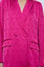 Load image into Gallery viewer, Wild Pony Cerise Pink Damask Blazer
