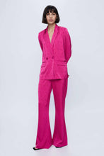 Load image into Gallery viewer, Wild Pony Cerise Pink Damask Blazer
