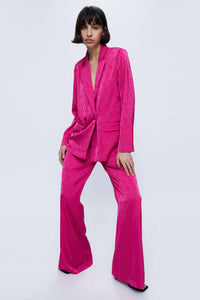 Wild Pony Cerise Pink Damask Blazer