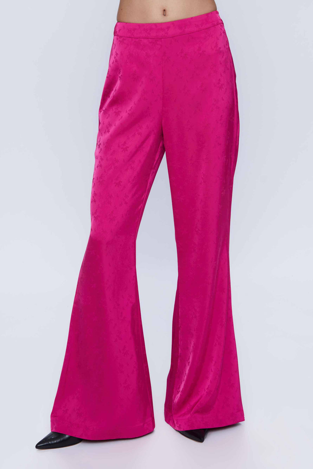 Wild Pony Cerise Pink Damask Palazzo Trousers