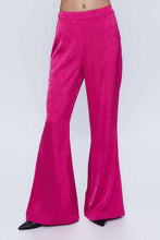 Load image into Gallery viewer, Wild Pony Cerise Pink Damask Palazzo Trousers
