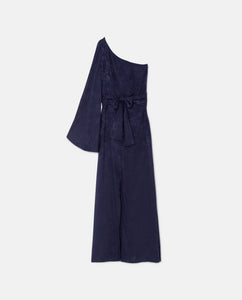 Wild Pony Navy Asymmetrical Long Dress