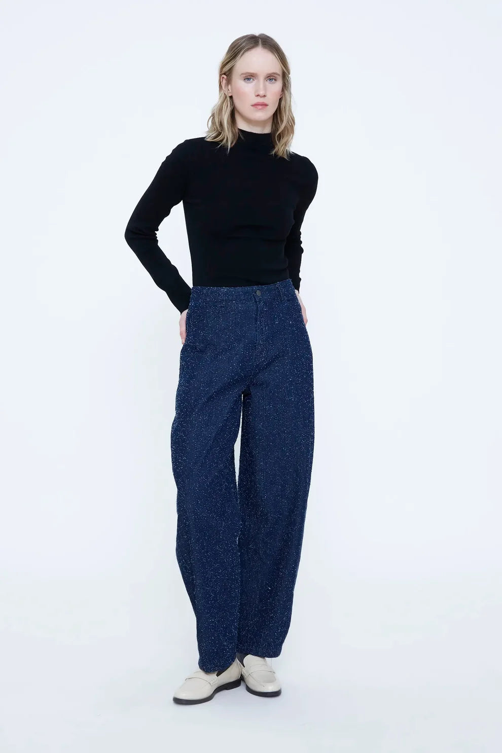 Wild Pony Textured Denim Jeans