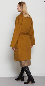 Ottod’Ame Bronze Wool Mix Belted 3/4 Coat