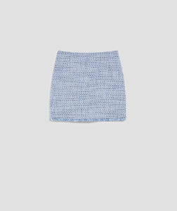 PennyBlack Blue Tweed Skirt