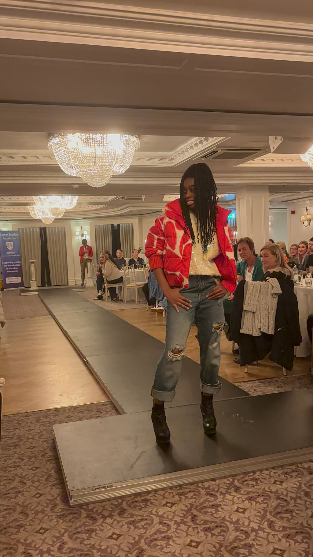 Essentiel Antwerp Red Heart Reversible Bomber