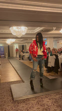 Load image into Gallery viewer, Essentiel Antwerp Red Heart Reversible Bomber
