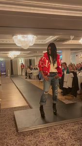 Essentiel Antwerp Red Heart Reversible Bomber